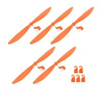 FUNNETOYU 5 Sets Large Orange Propeller Aircraft Accessories for Model Airplane Kit DIY Handcraft Parts Motor Prop Replacement for Rc Helicopter Planes Student Science Project Craft Kits