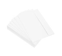 FUNNETOYU 50 Pcs Thick Kraft Paper Blank Envelopes Self Seal Adhesive Business and Giving Envelopes for Weddings Invitations Shower Greeting Cards Thank You Notes White