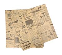 FUNNETOYU 50 Sheets Burger Wrapping Paper Food Grade Greaseproof Wrapping for Baking Sandwiches Chicken Pastries French Fries Craft Use DIY Materials