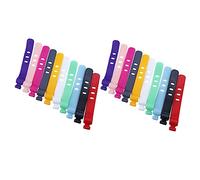FUNNETOYU 50pcs Adjustable Silicone Cable Holders Cord Organizer Straps Lightweight Reusable Wire Keepers for Home Office Desk Compact for Headphones Chargers and Computer Cables