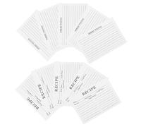FUNNETOYU 50pcs Compact Recipe Cards Double Sided Cooking Note Papers for Daily Use for Meal Planning Food Recording Smooth Writing Surface for Home Kitchen
