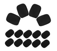 FUNNETOYU 50pcs High Density Foam Windscreens for Lavalier Microphone Mini Black Microphone Covers for Noise Reduction Dust and Moisture Protection Easy to Install for Lapel Headset Mic
