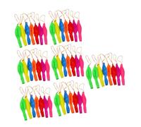 FUNNETOYU 50Pcs Latex Punching Ball Balloons with Elastic Bands Multi-colored Hand Pat for Inflatable Balls for Party Fun and Active Play Random Color