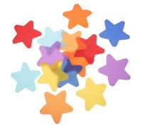 FUNNETOYU 50pcs Star Shape Carpet Markers Educational Floor Spots for Classroom Organization Student Floor Marker Teaching Tool for Behavior Control Random Color