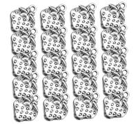 FUNNETOYU 50pcs Strawberry Pendant Charms DIY Alloy Fruit Design Double-sided Hanging Decorations for Bracelet Necklace Jewelry Making Accessories in Antique Silver