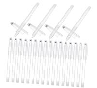 FUNNETOYU 50pcs Transparent Refillable Pen Shells Replacement Empty Tubes for Gel Ink Pens Easy to Replace for Students Office School Supplies