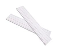 FUNNETOYU 50pcs White Paper Sentence Strips for Teacher and Classroom Use, Helpful Teaching Aid with Ruled Lines, Portable English Word Strips for Boys and Girls Learning and Writing