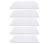 FUNNETOYU 5pcs Double-Sided Dry Erase Whiteboards with Lined Writing Surface 9"x12" for Cursive Handwriting Practice, Erasable Alphabet and Number Boards for Classroom and Home Use