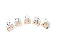 FUNNETOYU 5pcs Large Leather Binder Clips for DIY Handcrafts Phoenix Tail Paper Clips with Strong Grip Elegant Texture for Organizing Receipts Diaries and Test Papers