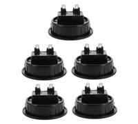 FUNNETOYU 5pcs Quick Connect Speaker Box Terminal Clips with Red Black Polarity Indicator Spring Loaded Binding Post Connectors for Automotive Audio Subwoofer and Speaker Wire Rear Panel