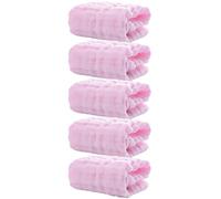 FUNNETOYU 5pcs Soft Cotton Washcloths Breathable Muslin Face Towels Super Absorbent Burp and Saliva Cloths for Newborns Gentle Delicate Skin