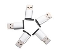 FUNNETOYU 5pcs USB C to USB Adapter High Speed Transmission for Laptop Mobile Devices and Earphones Easy