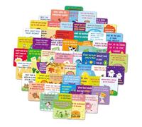 FUNNETOYU 60pcs Lunchbox Notes Cards with Cute Cartoon Jokes for Parties and Schools Paperboard Material Safe Tear Resistant Fun Game Cards for Boys