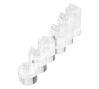 FUNNETOYU 6pcs Acrylic Ring Display Stand Acrylic Cylinder Jewelry Holder Organizer for Selling Vendor Shows Festival Parties