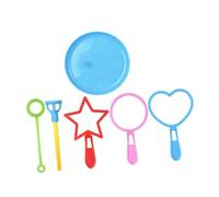 FUNNETOYU 6pcs Colorful Bubble Wand Set for Large Lightweight Outdoor Bubble Maker Tools Safe Non-toxic Material for Party gifts for for for for for for and Family Fun Random Color