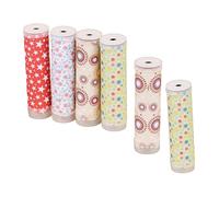 FUNNETOYU 6Pcs DIY Kaleidoscope Making Kit with Printed Paper Early Educational for Hand-eye Coordination and Intellectual Development Random Color for Interaction Random Color