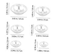 FUNNETOYU 6pcs DIY Metal Bath Ball Molds Premium Anodized Aluminum Alloy Cake Baking Sphere Moulds Deep Cavity Nonstick Craft Making Kit for Soap and Handmade Treats Heat Resistant