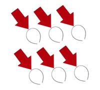 FUNNETOYU 6pcs Funny Arrow Headbands Unique Hair Accessories for Adults for Halloween Birthday Parties Photo Props Lightweight Comfortable Design