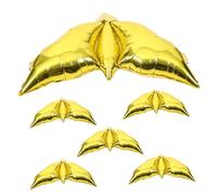 FUNNETOYU 6pcs Gold Dove Balloon Decor for Wedding Birthday Party Festival Peace Symbol Helium Balloons for Elegant Event Layout and Memorable Celebration