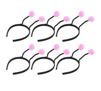 FUNNETOYU 6pcs Hair Ball Headband with Unique Shape Design, Non-woven Fabric and Iron Material, for Fixing Hair and Cosplay Prop, for Makeup and Face Washing