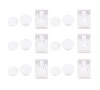 FUNNETOYU 6pcs Magnetic Cabinet Locks for Proofing No-Drill Adhesive Safety Latches for Cabinets and Doors, Invisible Embedded Design with Dual Insurance Latch, White Abs Material for Home