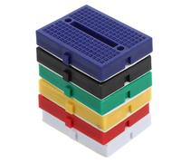 FUNNETOYU 6pcs Mini Solderless Breadboards for Experiment Science Project Small Circuit Boards with Colors for Laboratory Use Interlocking Design