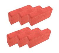 FUNNETOYU 6pcs Red Foam Fake Brick Movie Props for Film Stage Comedy Gimmicks Reusable Lightweight Blocks with Realistic Brick Texture for Magician Tools and Halloween Performance