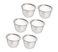 FUNNETOYU 6pcs Stainless Steel Tea Pot Infuser Food Grade Tea Filters Fine Mesh Strainers Rust Resistant