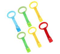FUNNETOYU 6pcs Stand up Pull Rings Crib Assist Tools for Boy Girl Convenient for Learning to Stand and Walk Design Safe for Toddlers