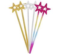 FUNNETOYU 6pcs Star Wand for Angel Fairy Wands for Birthday Parties Cosplay Stage Performances Props for Dreams