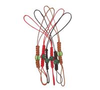 FUNNETOYU 6Pcs Universal Beaded Teapot Lid Cord Anti Drop Retainer Strap Fit Porcelain for Iron Porcelain and Glass Teapots Tea Ceremony Accessory