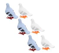 FUNNETOYU 6pcs Wind Up Pigeon for Spring Loaded Jumping Birds Compact Clockwork Playthings for Hand Skill Development Decorative Party Favors Mixed Colors Random Color
