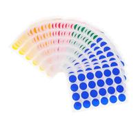 FUNNETOYU 720pcs 2cm Colored Dot Stickers Self-Adhesive Round Labels for Scrapbooking and Coding, Multi-Color Circle Stickers for Office, Crafts, and Envelope Sealing