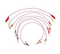 FUNNETOYU 7pcs Banana Plug Test Leads Kit with Insulated Alligator Clips Double Head Clips for Electrical Circuit Experiments Essential for Physics Labs and DIY Learning