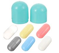FUNNETOYU 7pcs Plastic Fillable Easter Eggs Cylindrical Capsules for Party Favors Candy Storage Containers Assorted Gift Boxes
