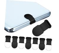FUNNETOYU 8 Pcs USB C Dust Plugs Strong Adhesive Type C Covers Silicone Port Protectors for Phones Compact Design Easy to Install