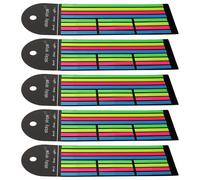 FUNNETOYU 80pcs Removable Highlighter Tape Strips Neon Colorful Page Markers and Book Tabs for Annotating Study Office and School Supplies Bulk Pack with Short and Long Strips for Organized