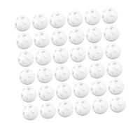 FUNNETOYU 80pcs White Plastic Rattle Inserts for Compact Lightweight Noise Makers for Stuffed Animals Crochet Replacement Parts for Animal Puppet Repairs