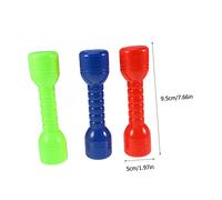 FUNNETOYU 8pcs Plastic Dumbbells for Kindergarten Ergonomic Grip Hand Bars with Red Green Orange Blue Colors for Childrens Morning Exercise and Muscle Strengthening