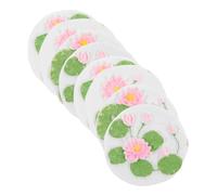 FUNNETOYU 8pcs Realistic Lotus Flower Resin Fridge Magnets Detailed Magnetic Floral Stickers with Sturdy Hold for Home Kitchen Office Refrigerator Locker Whiteboard Decoration