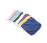 FUNNETOYU 8pcs Soft Flannel Washcloths for Newborns Gentle Hand Towels with Hanging Loop Cartoon Design High Water Absorption Multipurpose Face