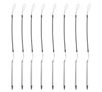 FUNNETOYU 8pcs Touchscreen Stylus Pen Fine Point Tips for High-precision Writing Tablet and Phone Screens Capacitive Stylus Spring Cord for Digital Art and Signatures