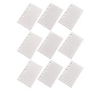 FUNNETOYU 9pcs Notebook Refill Inserts Binder Refills for Ring Spiral Notebook Loose-Leaf Replacement Paper Pack for Portable Planner