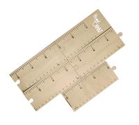 FUNNETOYU Adhesive Height Measurement Ruler Wooden Growth Chart for Room Decor Height Chart Easy Application Wall Stick Fun Educational Tool