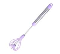 FUNNETOYU Adjustable Manual Egg Beater Handheld Whisk Blender Violet Multifunctional Kitchen Tool for Whisking Eggs Batter Sauces Easy to Clean Non-Stick Design Dishwasher Safe Cooking