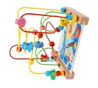FUNNETOYU Animal Bead Maze Roller Educational for Montessori Sensory Activity with Smooth Surface and Bright Colors to Develop Coordination Cognition and Practical Skills for Boys