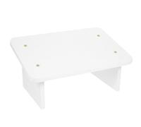 FUNNETOYU Anti-Slip Raised Footrest Mat for Office Under Desk Use, 30cm Warm White Ergonomic Fatigue-Relief Foot Mat with Sloped Design for Adults