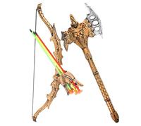 FUNNETOYU Armaments Cosplay Kit Antique Bronze for Role Playing Lightweight Portable Props for Stage Performance Includes Bow and Accessories
