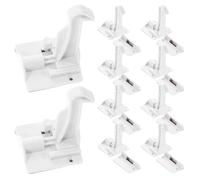 FUNNETOYU Baby Cabinet Safety Locks Drawer Child Locks for Toddlers and Babies Invisible Design Easy Operation Strong Adhesion ABS Material Home Safety Protection 12Pcs
