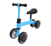 FUNNETOYU Balance Walker Bike for Carbon Steel Frame Non-slip Grip Learning Walking Bicycle Blue Indoor Outdoor Ride Coordination Development